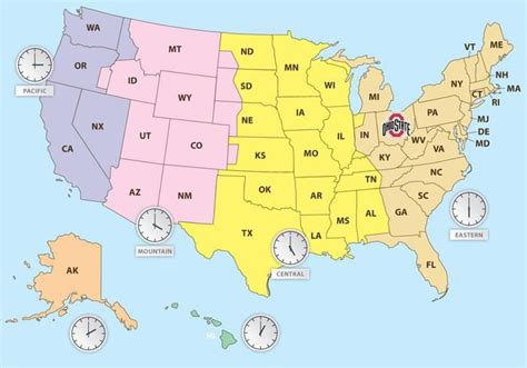 time difference state to state.